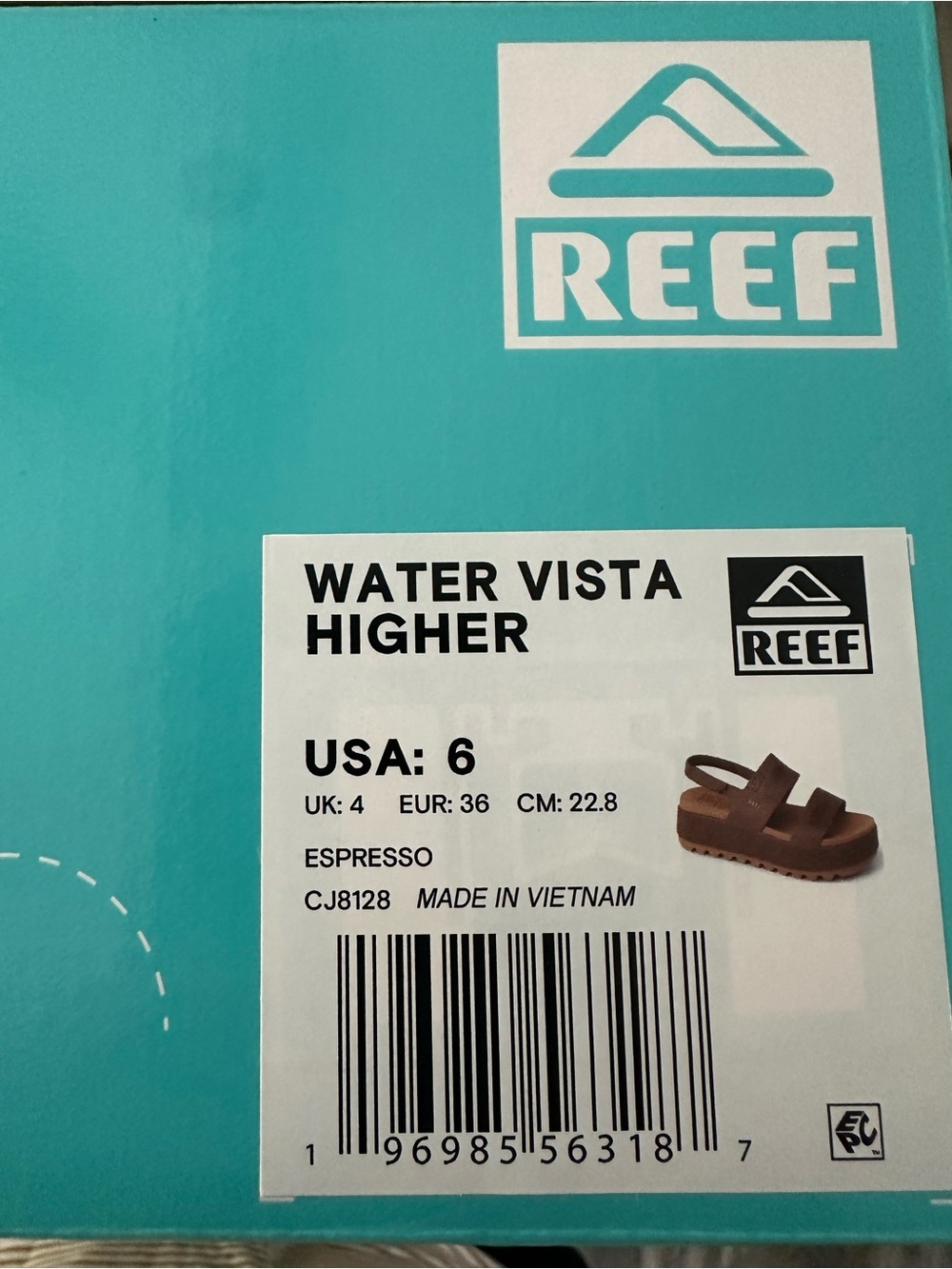 Reef Women’s Brown Platform Sandals - Water Vista Higher - NEW with Tags - Picture 3 of 5